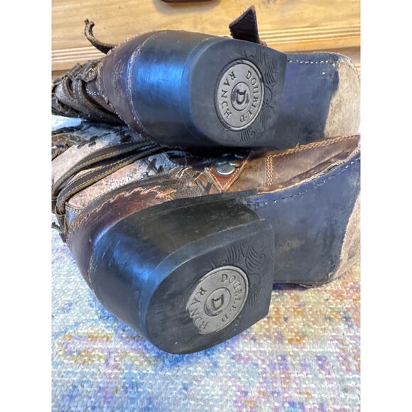 Double D Ranch X Lane Frontier Trapper Boot 7.5 - Picture 9 of 13
